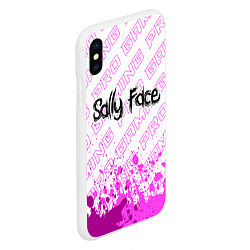 Чехол iPhone XS Max матовый Sally Face pro gaming: символ сверху, цвет: 3D-белый — фото 2