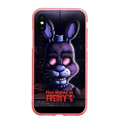 Чехол iPhone XS Max матовый Five Nights at Freddys Bonnie / 3D-Баблгам – фото 1