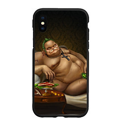 Чехол iPhone XS Max матовый Пудж - Дота 2