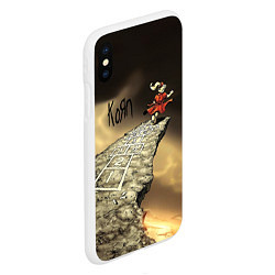 Чехол iPhone XS Max матовый Korn обложка альбома Follow the Leader, цвет: 3D-белый — фото 2