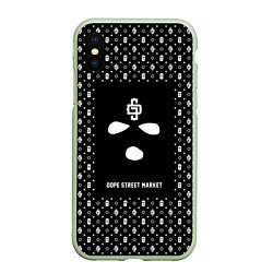 Чехол iPhone XS Max матовый Phantom ski mask, цвет: 3D-салатовый