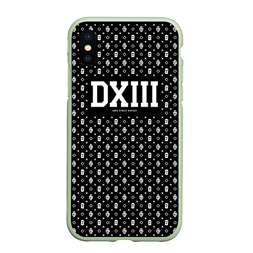 Чехол iPhone XS Max матовый Dope street market DXIII / 3D-Салатовый – фото 1