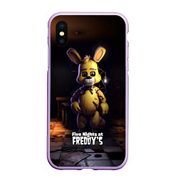 Чехол iPhone XS Max матовый Spring Bonnie Five Nights at Freddys