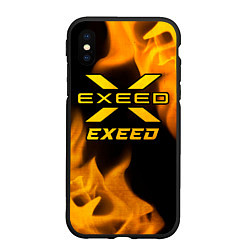 Чехол iPhone XS Max матовый Exeed - gold gradient