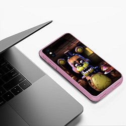 Чехол iPhone XS Max матовый Five Nights at Freddy, цвет: 3D-розовый — фото 2