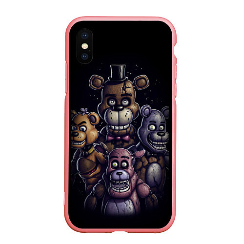 Чехол iPhone XS Max матовый Five Nights at Freddys / 3D-Баблгам – фото 1