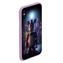 Чехол iPhone XS Max матовый Five Nights at Freddy, цвет: 3D-сиреневый — фото 2