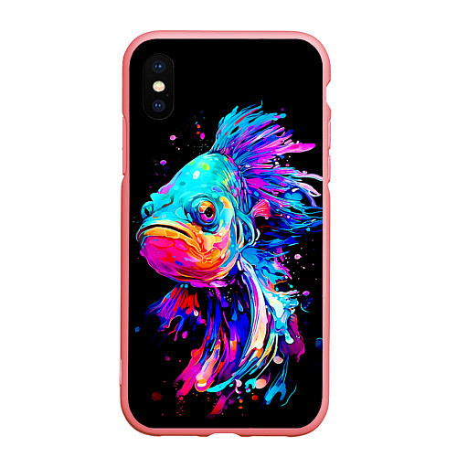 Чехол iPhone XS Max матовый Бета рыба / 3D-Баблгам – фото 1