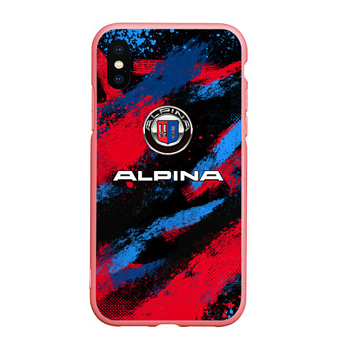 Чехол iPhone XS Max матовый Alpina - BMW colors / 3D-Баблгам – фото 1