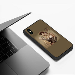 Чехол iPhone XS Max матовый Lordi To beast or not to beast, цвет: 3D-черный — фото 2