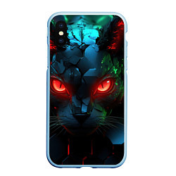 Чехол iPhone XS Max матовый Cyberpunk cat