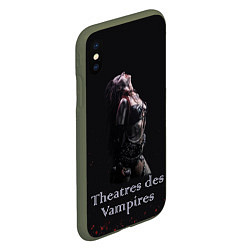 Чехол iPhone XS Max матовый Theatres des Vampires Sonya Scarlet, цвет: 3D-темно-зеленый — фото 2