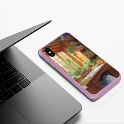 Чехол iPhone XS Max матовый Фантастическая кухня ведьмы, цвет: 3D-сиреневый — фото 2