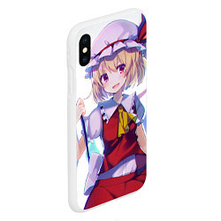 Чехол iPhone XS Max матовый Touhou Project Фландр Скарлет, цвет: 3D-белый — фото 2