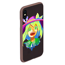 Чехол iPhone XS Max матовый Touhou Project Койши Комейдзи, цвет: 3D-коричневый — фото 2