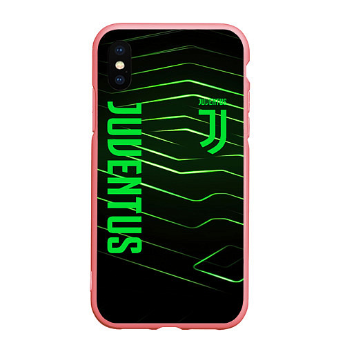 Чехол iPhone XS Max матовый Juventus 2 green logo / 3D-Баблгам – фото 1