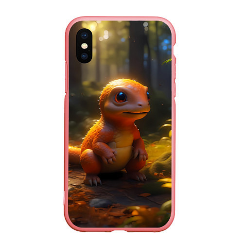 Чехол iPhone XS Max матовый Динозаврик / 3D-Баблгам – фото 1