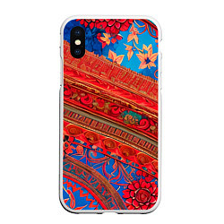 Чехол iPhone XS Max матовый Воздушные Узоры, цвет: 3D-белый