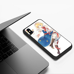 Чехол iPhone XS Max матовый Touhou Project Алиса Маргатройд, цвет: 3D-черный — фото 2