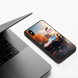 Чехол iPhone XS Max матовый Forza Horison осенний пейзаж, цвет: 3D-черный — фото 2