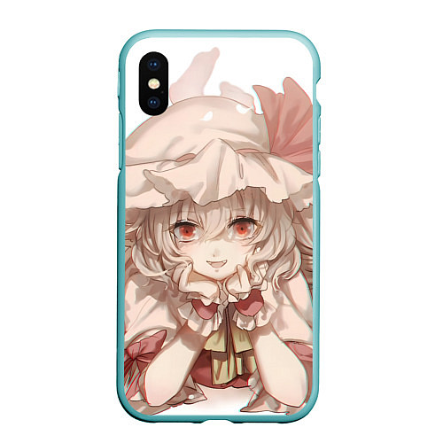 Чехол iPhone XS Max матовый Touhou Project Flandre Scarlet Cute / 3D-Мятный – фото 1