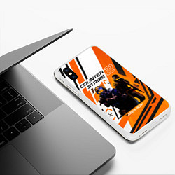 Чехол iPhone XS Max матовый CS 2 Asiimov, цвет: 3D-белый — фото 2