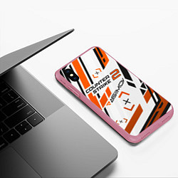 Чехол iPhone XS Max матовый КС 2 Asiimov, цвет: 3D-малиновый — фото 2