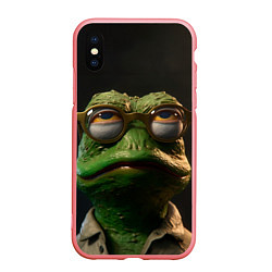 Чехол iPhone XS Max матовый Зудамчевый Пепе, цвет: 3D-баблгам