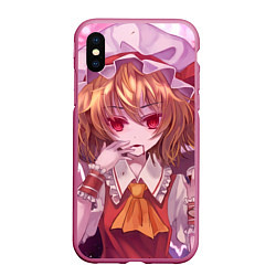 Чехол iPhone XS Max матовый Touhou Project Flandre Scarlet, цвет: 3D-малиновый