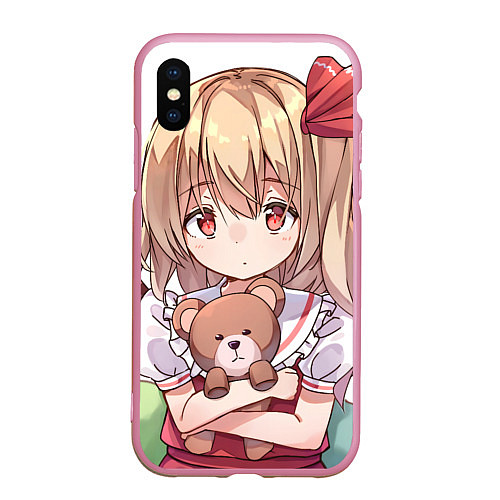 Чехол iPhone XS Max матовый Touhou Project Flandre Scarlet / 3D-Розовый – фото 1