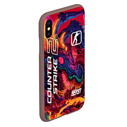 Чехол iPhone XS Max матовый CS 2 hyper beast, цвет: 3D-коричневый — фото 2