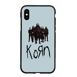 Чехол iPhone XS Max матовый Korn band