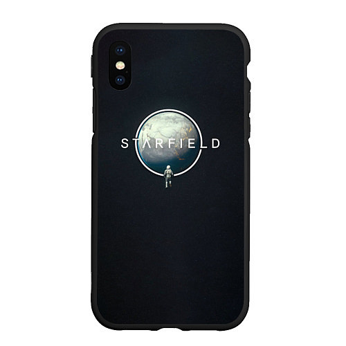 Чехол iPhone XS Max матовый Starfield lost in spaсe / 3D-Черный – фото 1