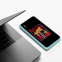 Чехол iPhone XS Max матовый Игра со спичками - клуб пироманов, цвет: 3D-мятный — фото 2