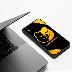 Чехол iPhone XS Max матовый Danganronpa - gold gradient, цвет: 3D-черный — фото 2