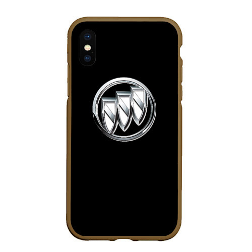 Чехол iPhone XS Max матовый Buick sport car / 3D-Коричневый – фото 1