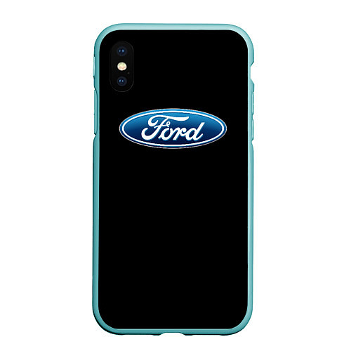 Чехол iPhone XS Max матовый Ford sport auto / 3D-Мятный – фото 1