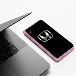 Чехол iPhone XS Max матовый Honda sport auto, цвет: 3D-розовый — фото 2