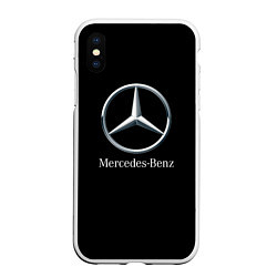 Чехол iPhone XS Max матовый Mercedes-benz sport auto, цвет: 3D-белый