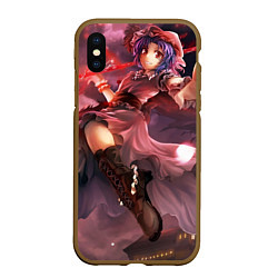 Чехол iPhone XS Max матовый Touhou Project Remilia, цвет: 3D-коричневый