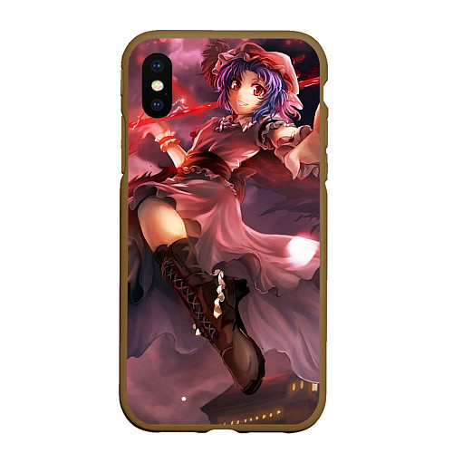 Чехол iPhone XS Max матовый Touhou Project Remilia / 3D-Коричневый – фото 1