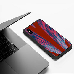 Чехол iPhone XS Max матовый Глиняные облака, цвет: 3D-черный — фото 2