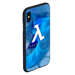 Чехол iPhone XS Max матовый Half life blue storm, цвет: 3D-черный — фото 2