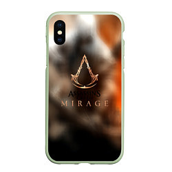 Чехол iPhone XS Max матовый Assassins creed mirage, цвет: 3D-салатовый