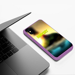Чехол iPhone XS Max матовый Farcry tropicano, цвет: 3D-фиолетовый — фото 2