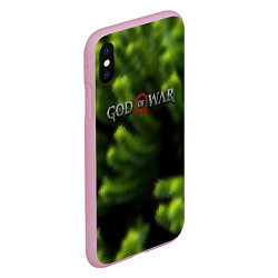 Чехол iPhone XS Max матовый God of war scandinavia, цвет: 3D-розовый — фото 2