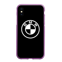 Чехол iPhone XS Max матовый Bmw sport white