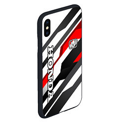 Чехол iPhone XS Max матовый Honda - red and white, цвет: 3D-черный — фото 2