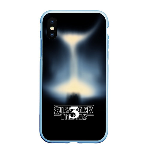 Чехол iPhone XS Max матовый Загадочные события 3 / 3D-Голубой – фото 1