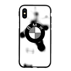 Чехол iPhone XS Max матовый Bmw black steel, цвет: 3D-черный